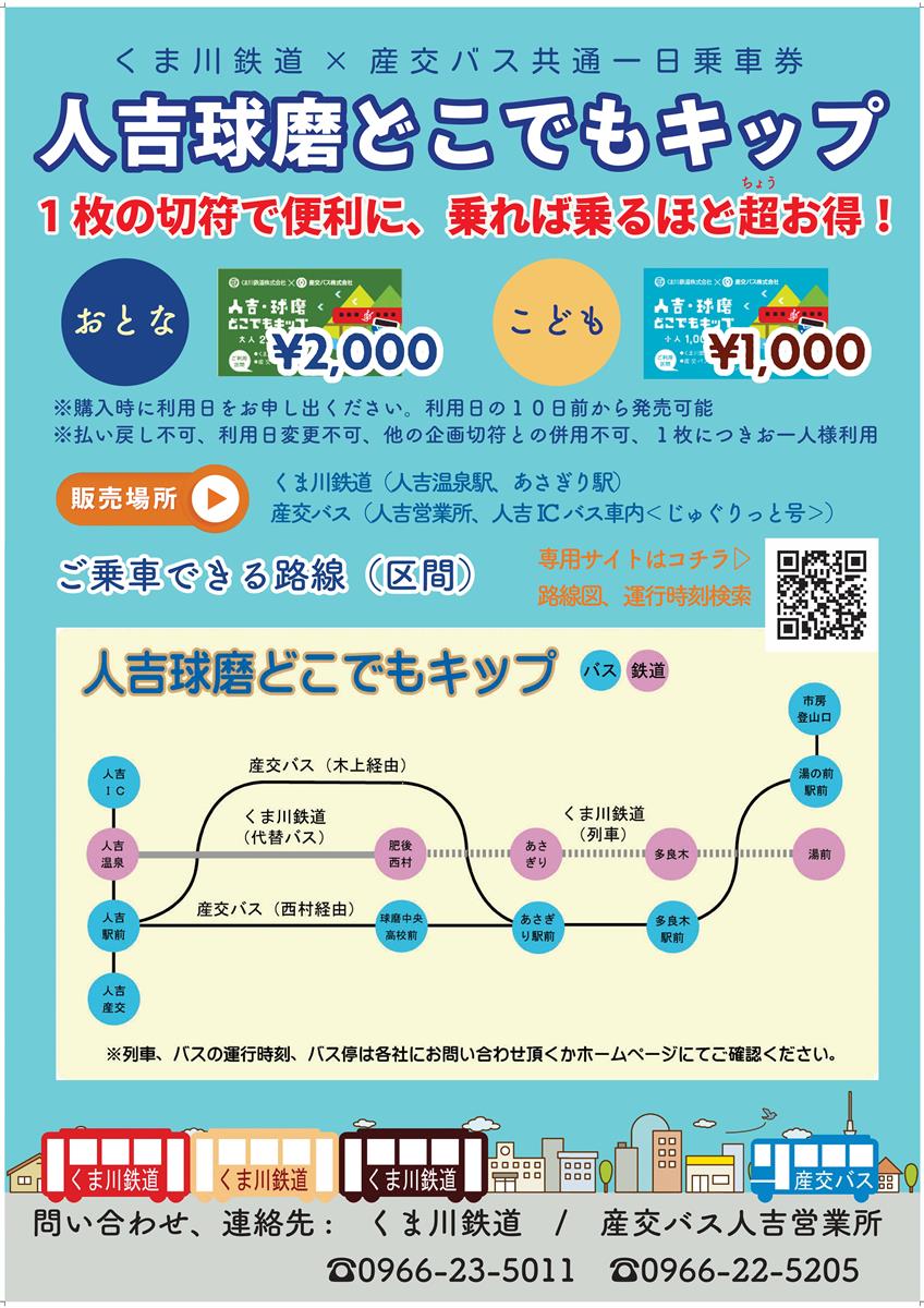人吉球磨どこでもキップの画像