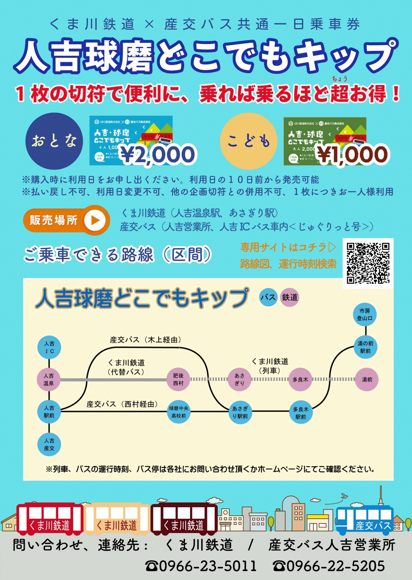 人吉・球磨どこでもキップ(新)