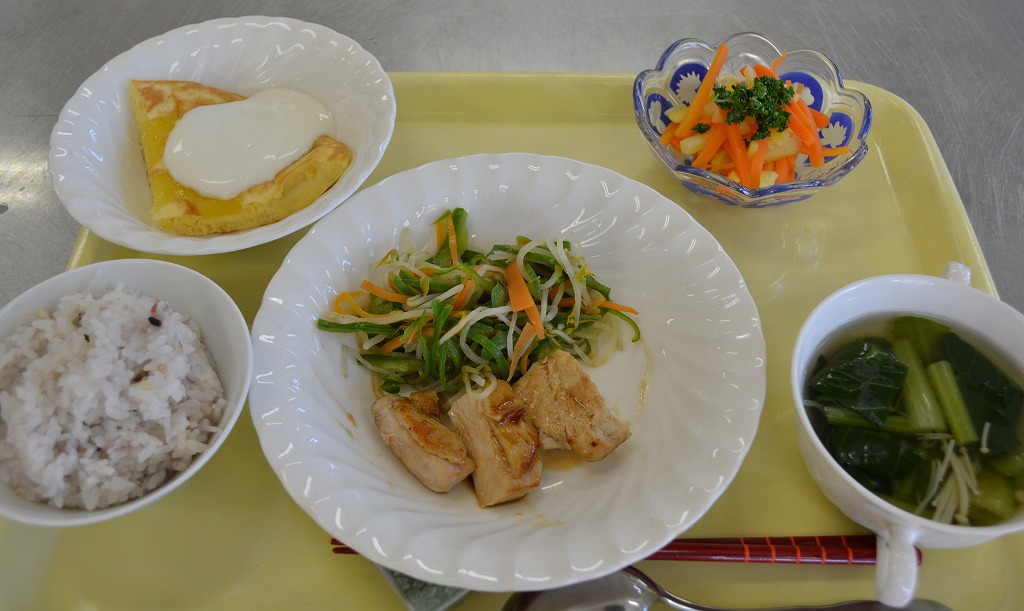 免田校区シニア料理教室のメニューの写真