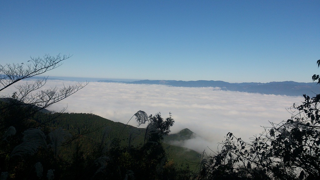 白髪岳からみた雲海の写真