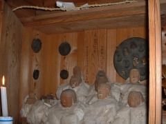 諏訪神社の懸仏の写真